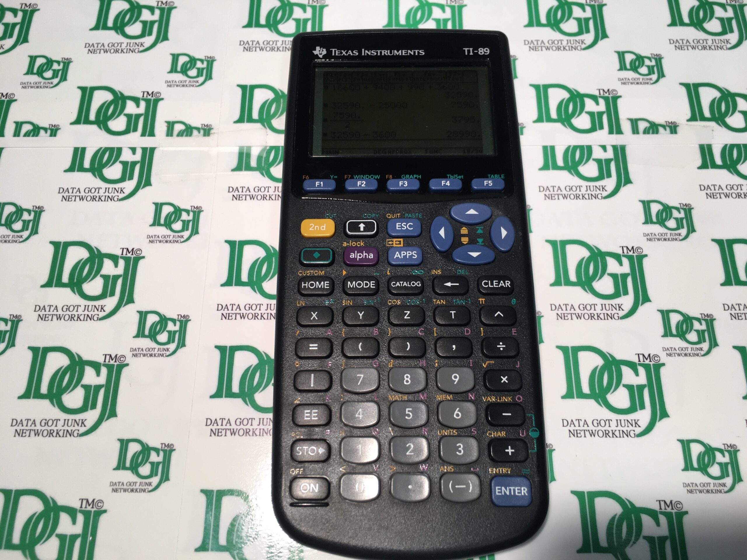 Texas　Advanced　TI-89　Instruments　Got　Data　Graphing　Calculator　Junk